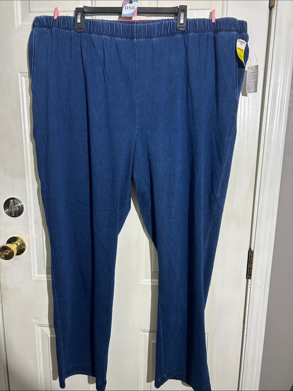 Lands' End Ladies Pull-On Chinos - Navy Blue